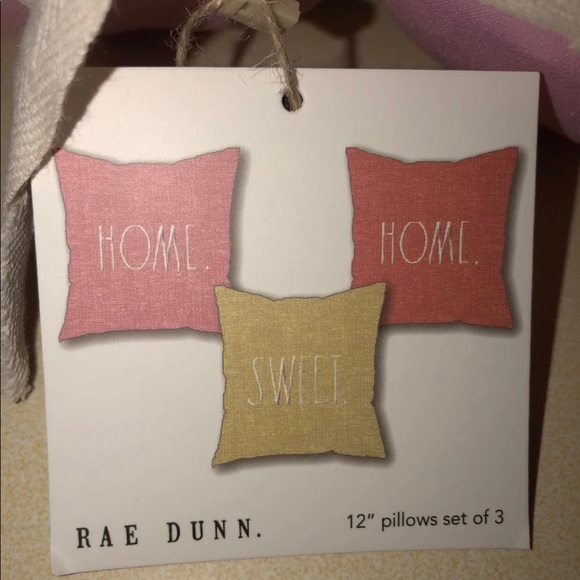 Rae Dunn Accents Rae Dunn Home Sweet Home 2 Pillows Set Of 3 Poshmark
